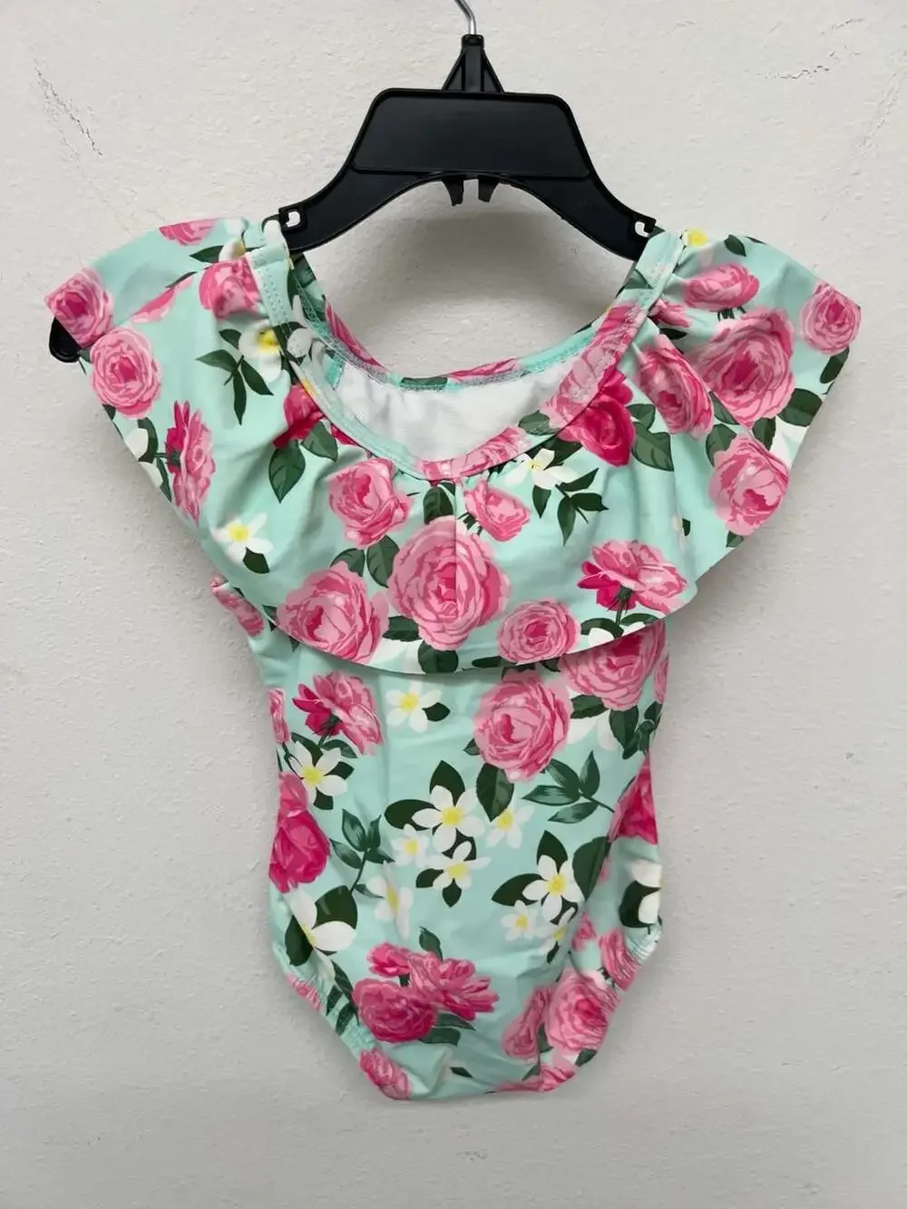 RuffleButts Rosy Sweetheart Ruffle One Piece Swimsuit New NWT